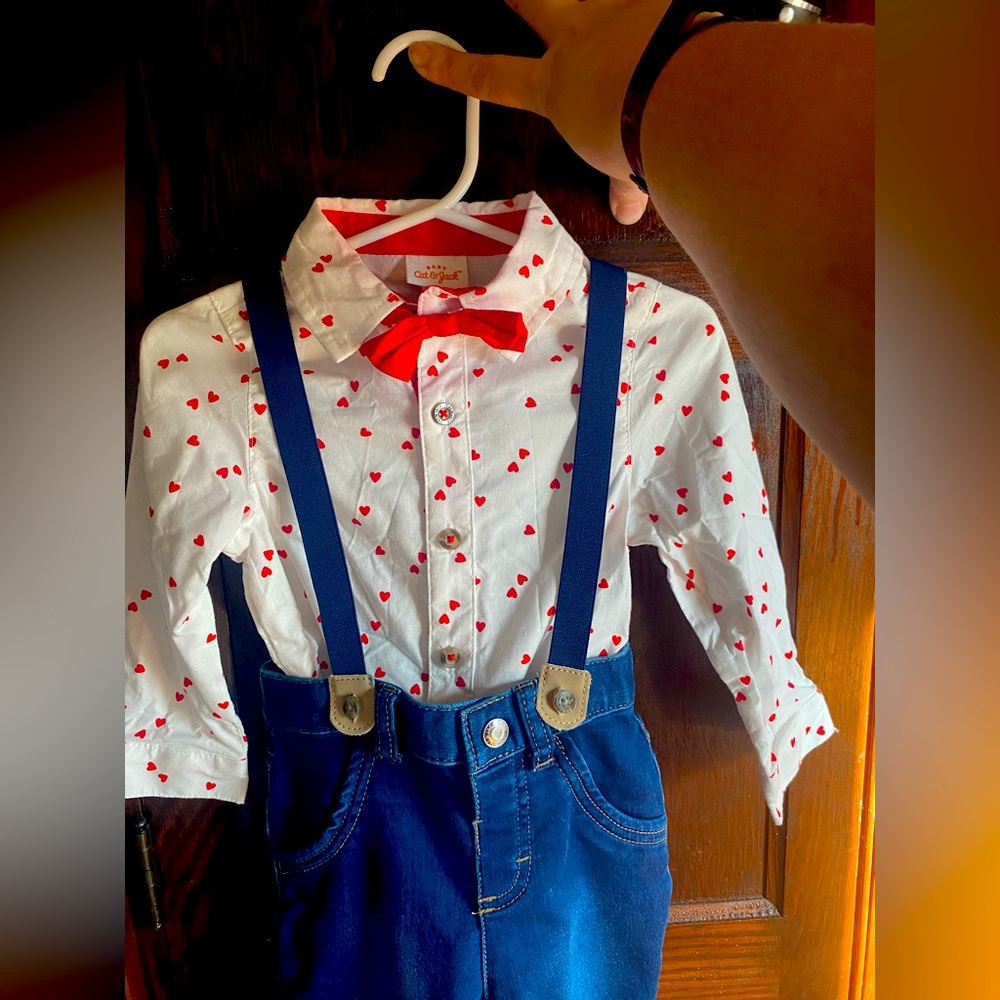 Baby Cat & Jack 18 Months Valentines Outfit